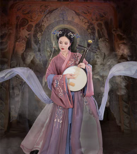 包邮都城南庄汉服司慕辰交领齐腰襦裙 上衣两...