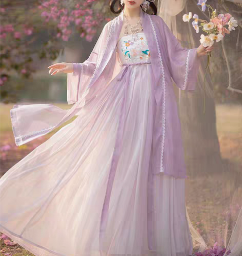 包邮御篇九十春光汉服,全新没穿过,M码大全...