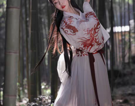 转卖都城南庄汉服渡九天交领齐腰襦裙出租80...