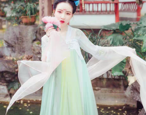 都城南庄 采桑子 齐胸襦裙 女汉服原创绣花...