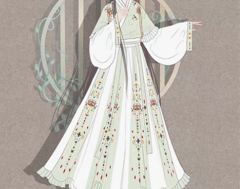 转卖艺缕原创芙蕖汉服女秋冬襦裙重工刺绣齐腰...