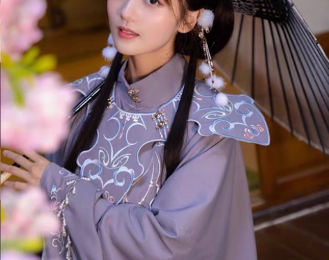 包邮清梳原创汉服。  西府幽兰明制 L码（...