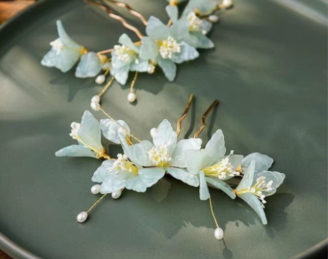 (全新包邮)汉服后压头饰全套超仙流苏发簪古...