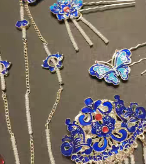 明制汉服配饰，点翠发钗 感兴趣的话点“我想...