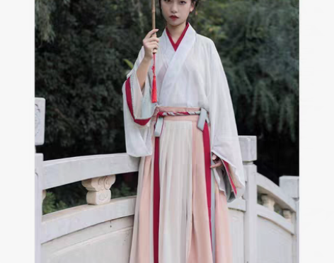 [秋色]五五年原创汉服里衣+外杉+下裙 穿...