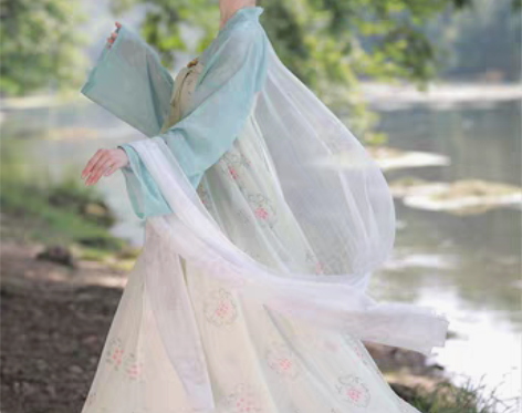 转卖五五年原创汉服【清瑶】魏晋南北朝大袖襦...