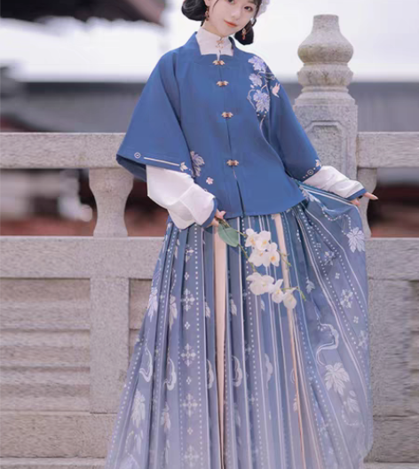 转卖全新，明制汉服，xl，女中国风，方领半...