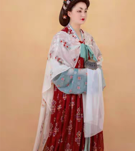 丹青荟传统服饰 敦煌供养人 礼佛图-都督夫...