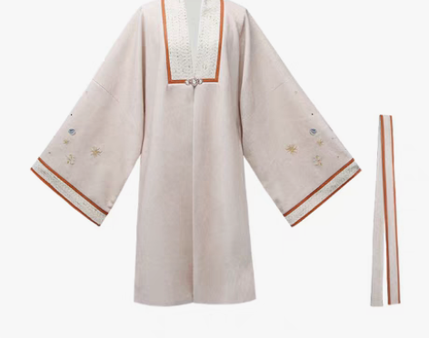 转卖七月夕 奶咖 明制刺绣彩貂明披汉服女秋...