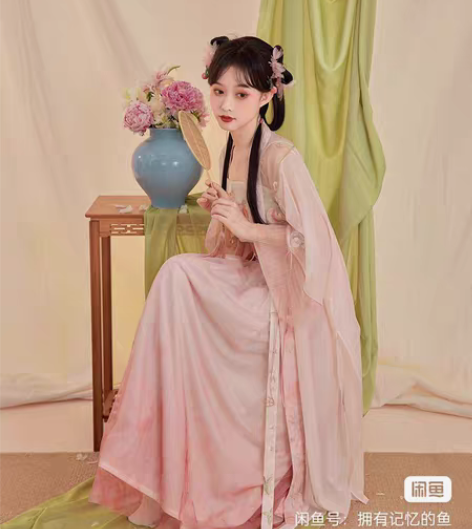 [汉服出租]七月夕宋制汉服 蜜桃初夏 绣花...