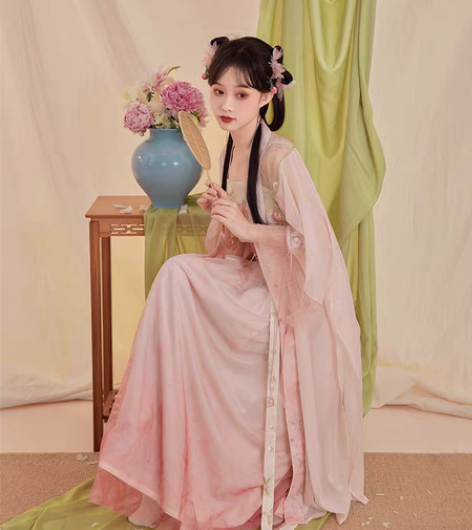 [汉服出租]七月夕宋制汉服 蜜桃初夏 绣花...