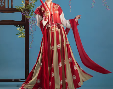 转卖珍缕唐制汉服女正品原创【不夜唐】唐背子...