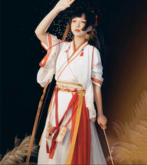 包邮宿问【白露】 晋制原创汉服女齐腰襦裙中...