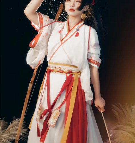 包邮宿问【白露】 晋制原创汉服女齐腰襦裙中...