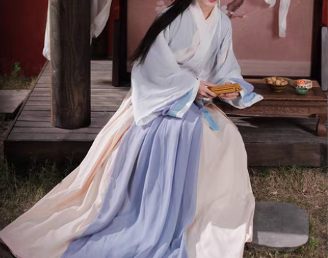 转卖晋制交领汉服，宿问白泽仅试穿过，三件套...