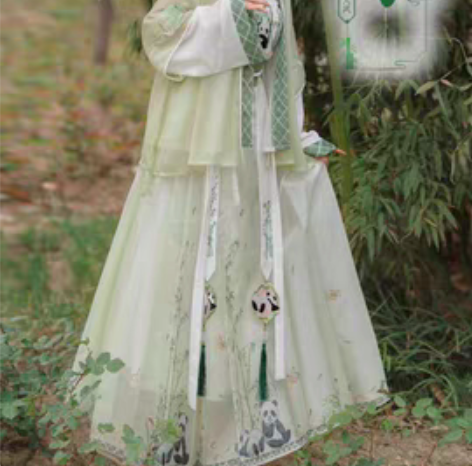 汉旭原创汉服【团子】明制对交穿半袖一片式马...