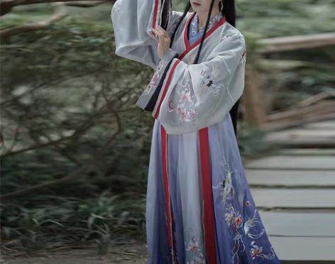 转卖仙楚姬原创汉服女【见鹤吟】晋制交领重工...