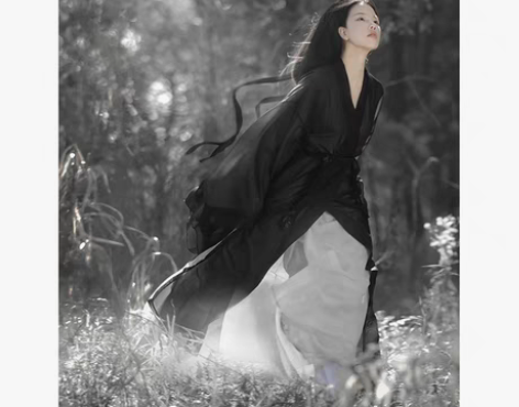 转卖原创汉服女魏晋制南北朝黑色古风侠客古装...