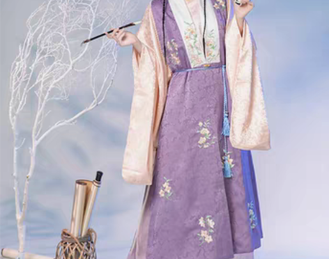 转卖柒邑原创汉服女【西楼月】明制立领长袄比...