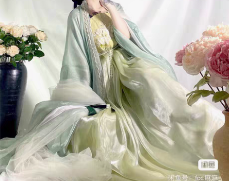 包邮柒邑原创唐制诃子裙【如梦】汉服女中国风...