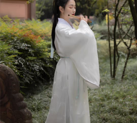 包邮柒邑祥云鹤原创汉服女中国风明制圆领袍大...