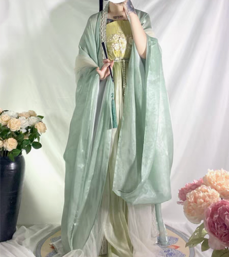 包邮柒邑原创汉服女唐制诃子裙【如梦】齐胸中...