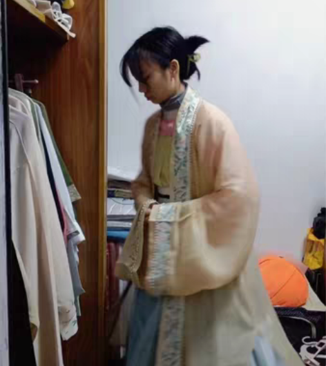 包邮[宋制]柒邑淡黄色褙子M码+拾芳淡黄色...