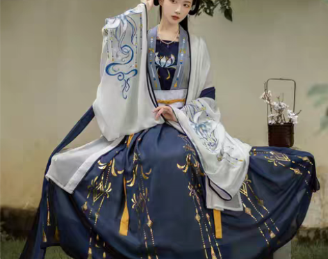 转卖千韵岗琼华汉服女秋款正品原创古装中国风...