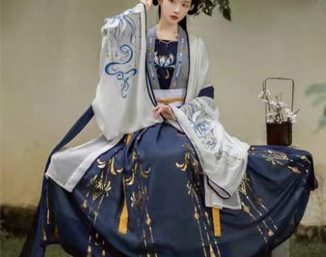 转卖千韵岗琼华汉服女夏正品原创古装中国风齐...