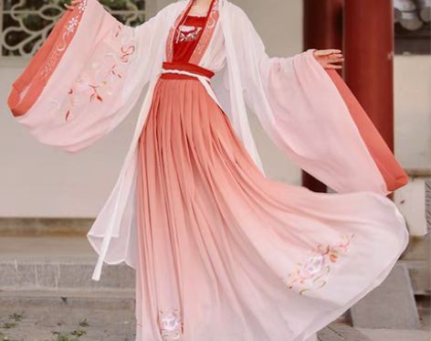 转卖劲合汉服女中国风牡丹记齐胸齐腰襦裙正品...