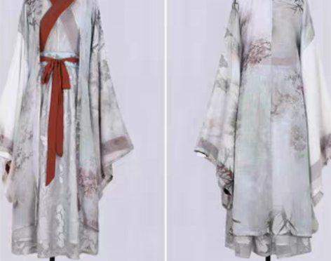 转卖司南阁银狐魏晋风汉服学生古装女广袖中国...