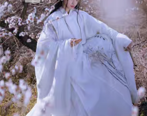 转卖司南阁原创【无缘】汉服男女款明制白色圆...