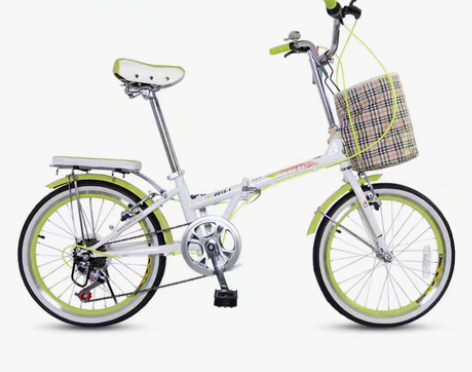 转卖上海永久折叠车女式自行车7级变速20寸...