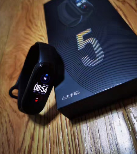 小米 手环5 石墨黑 动态彩屏 心率运动手...