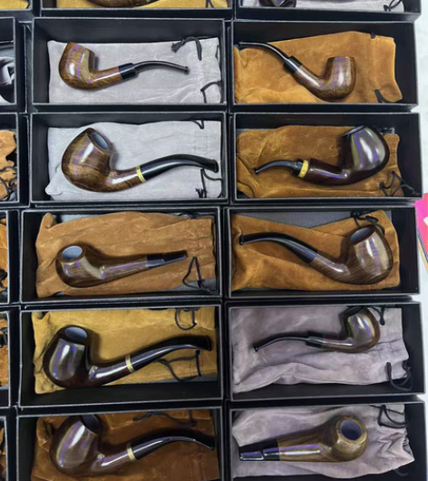 包邮香港佐罗ZORRO烟斗黑檀木实木复古弯...