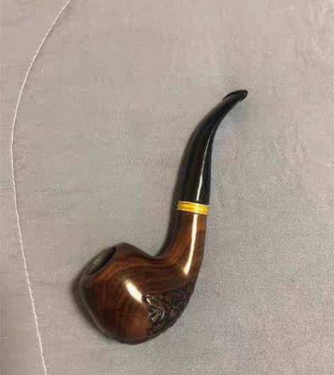 包邮【包邮】实木烟斗男士便携小号传统老式黑...