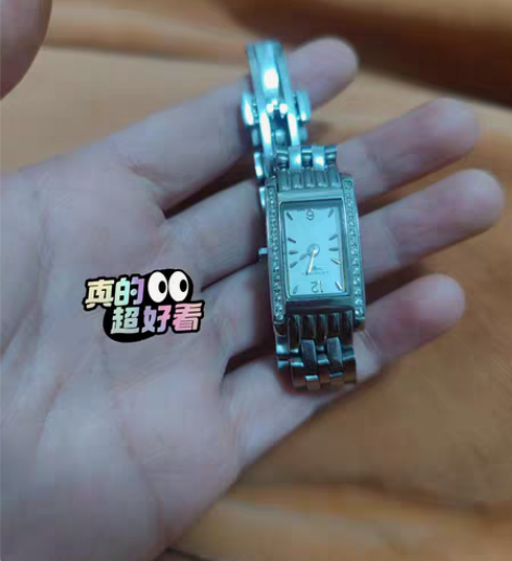 包邮Longines浪琴正品小方金表女士手...