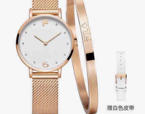 包邮FILA斐乐 石英手表+赠品，送同款手...