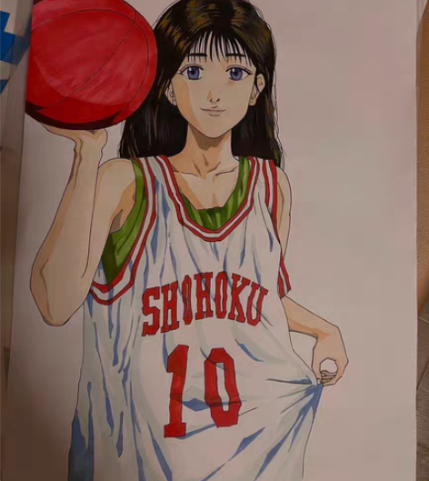 包邮灌篮高手——赤木晴子 A3大小 很美哦...