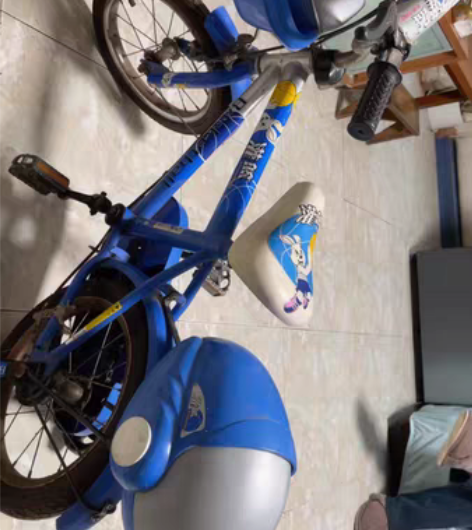 灌篮高手儿童自行车，带辅助轮，辅助轮可以拆...