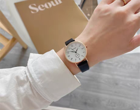 转卖学院风手表少女孩ins风森系简约初中学...