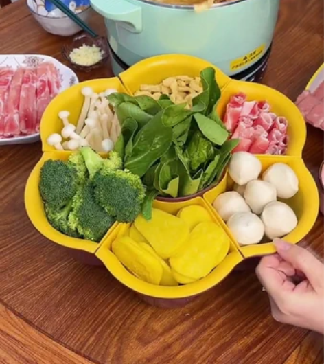 包邮（全新包邮）双层旋转火锅沥水篮厨房家用...