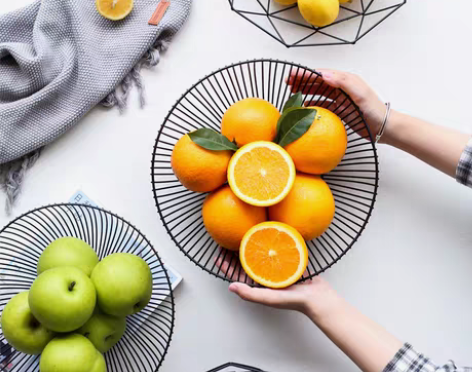 转卖川岛屋北欧铁艺水果篮水果盘创意现代客厅...