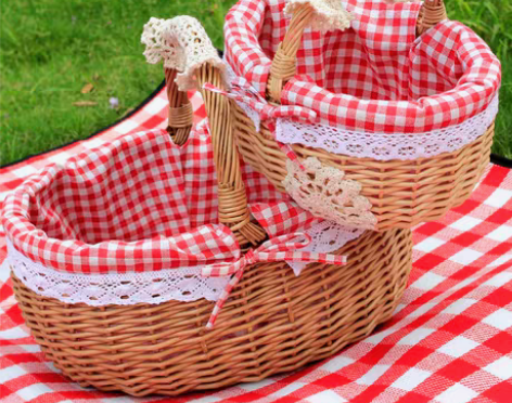 转卖藤编篮子手提日式买菜鸡蛋篮收纳篮购物篮...