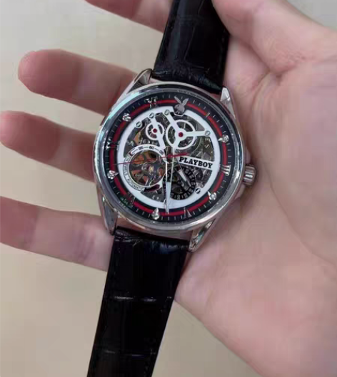 包邮【全新】花花公子正品潮流个性全镂空陀飞...