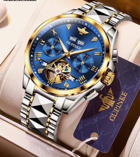 瑞士欧品客品牌名表正品手表男士全自动机械表...