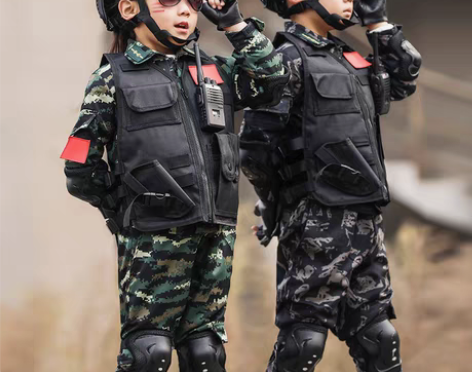 转卖儿童迷彩服特种兵套装男童礼物学生军训夏...