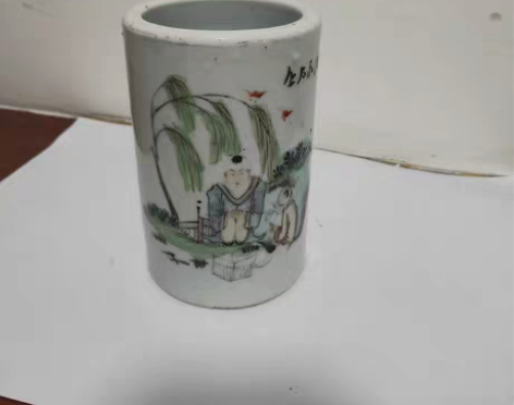 晚清笔筒，民国笔筒，汪永太笔筒，老笔筒，全...