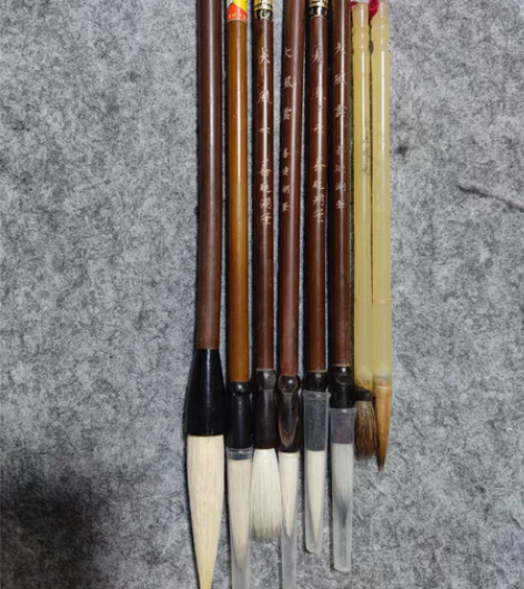 包邮日本回流：老毛笔8支。（北尾狼毫2支，...