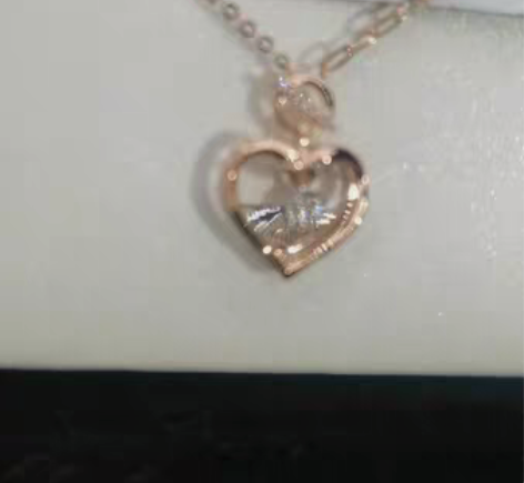 包邮天然南非真钻带国检证书 18k玫瑰白金...